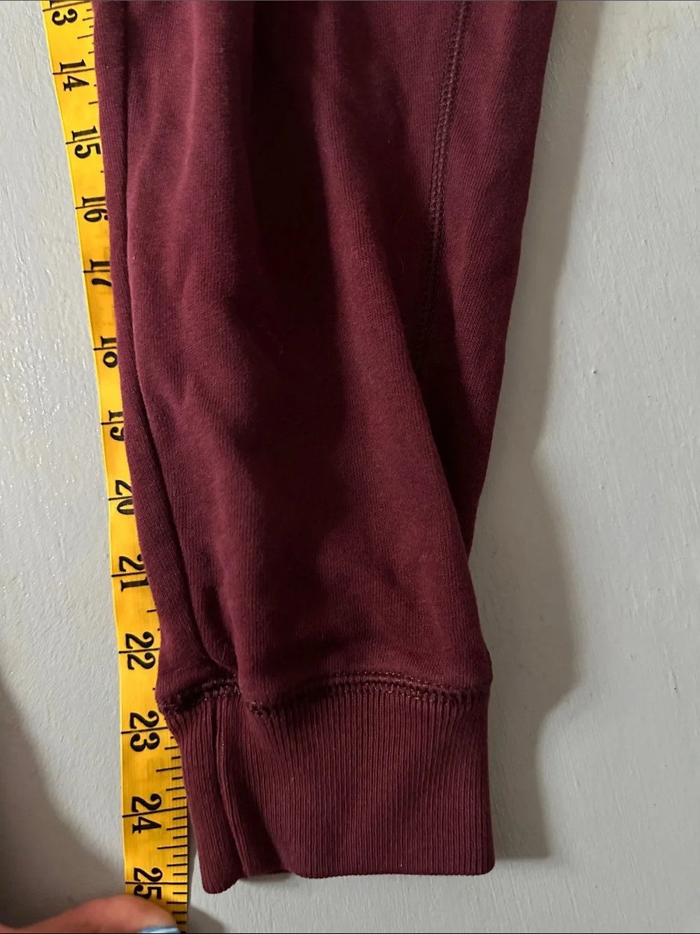 Abercrombie & Fitch Burgundy Soft AF Fleece Jogger Men’s S Moose Logo Comfy